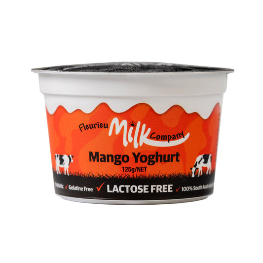 Fleurieu Milk Company Mango Yoghurt (Lactose Free) 125g